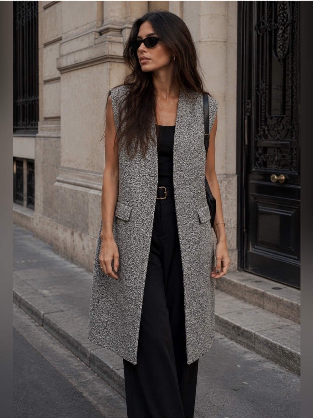 ZARA midi boucle vest